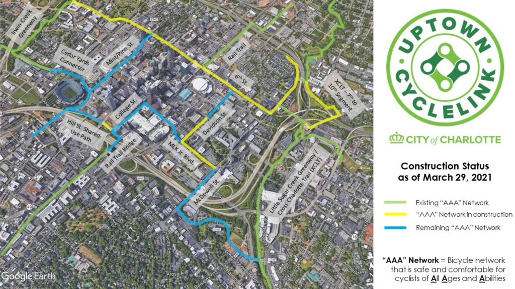 Update on the Uptown Cyclelink construction