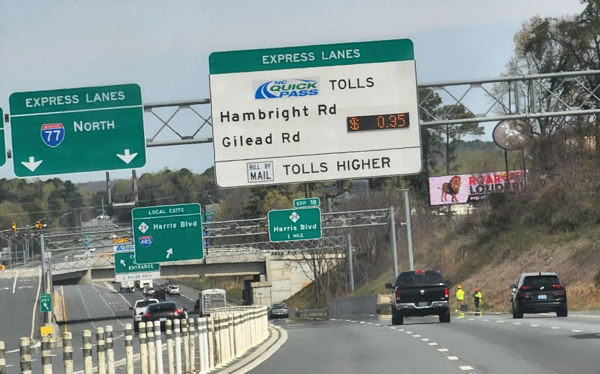 Matthews mayor urges Charlotte to pay towns’ financial penalty to ensure I-77 toll lanes are stopped (WFAE)