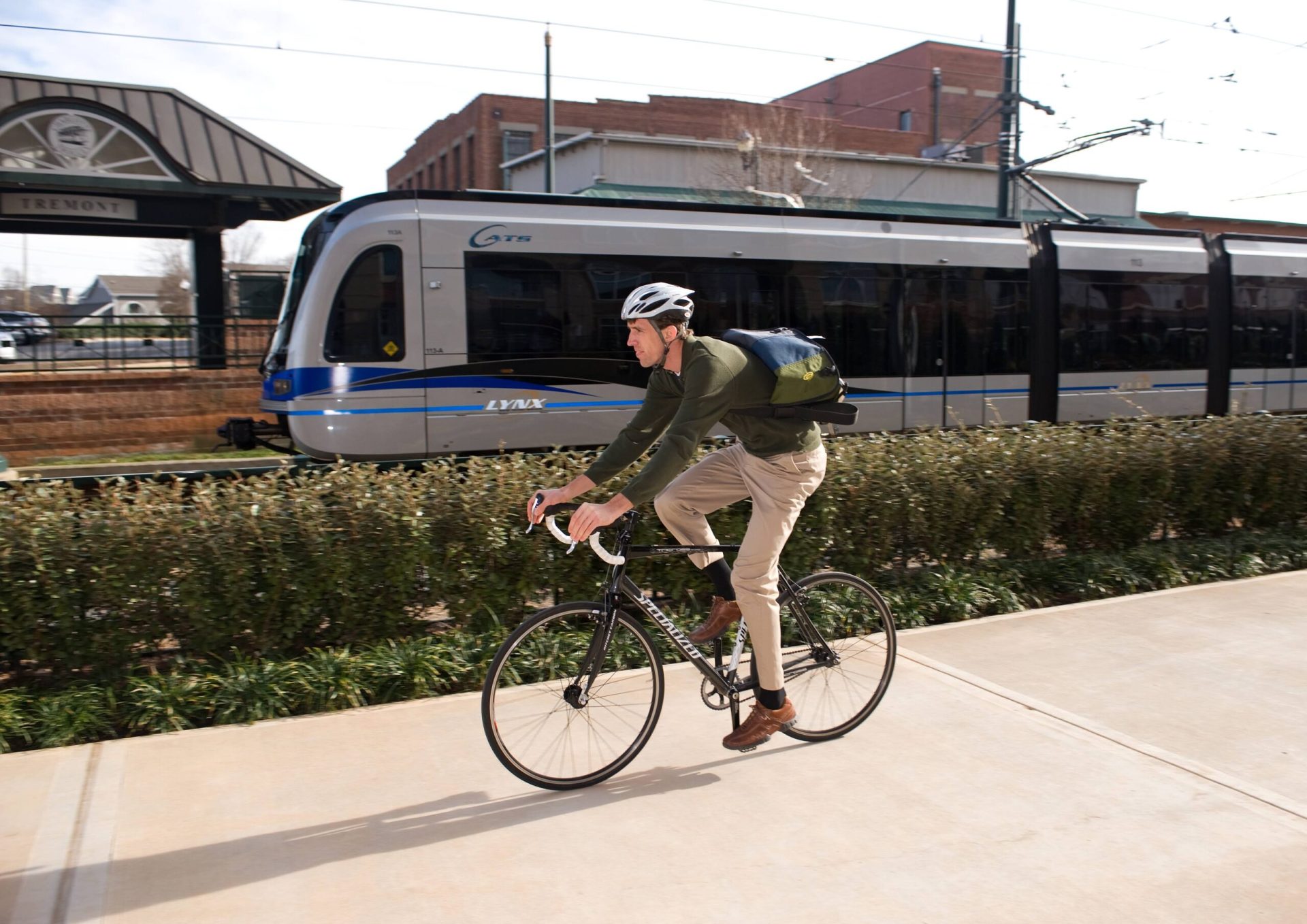 Bike rider uptown