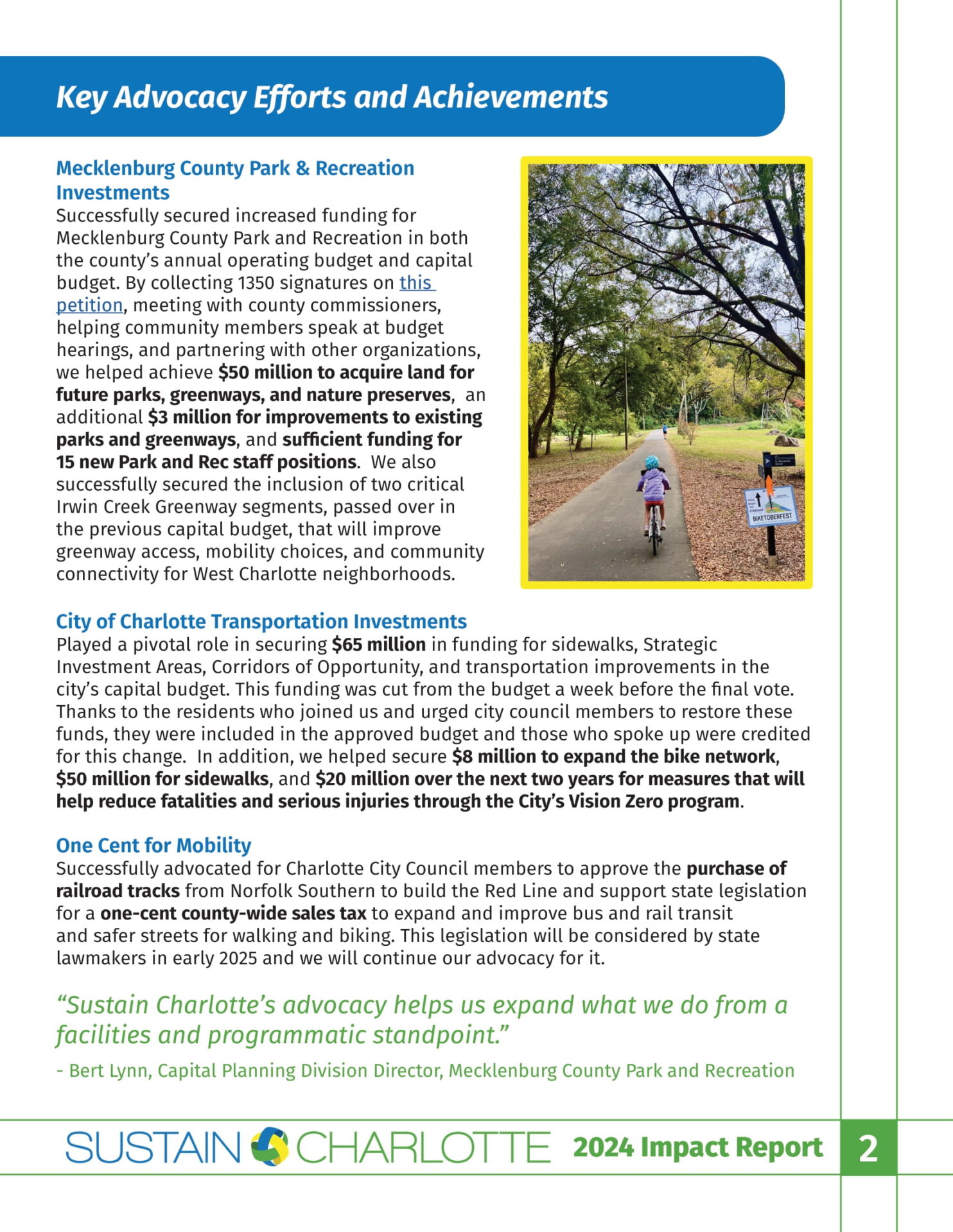 2024 Impact Report, page 2 of 9